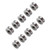 10pcs U624ZZ U Groove Ball Bearing Guide Pulley For Rail Track Linear Motion System 4*13*7mm