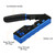 RJ45 Crimp Tool Kit All in One Pass Through Crimping Tool for Cat5e Cat6 Cat6a Pass Through Connector with 100Pcs Connectors 100Pcs Covers Network Cable Pliers Tester Blades