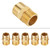 10 Pcs 1/4 BSP to 1/4 BSP External Thread Brass Pipe Hex Nipple Fitting Quick Adapter