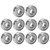 10Pcs Bearing High Speed Rolling Miniature Mechanical Parts Replacement S696ZZ 15x6x5mm