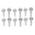 100Pcs Self Drilling Screw Hex Washer 4.8x16mm 4.8x19mm Stainless Steel Fastener Set Kit