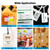 Portable 58mm Thermal Label Maker Wireless BT Mini Label Printer Barcode Printer with Rechargeable Battery Compatible with Android iOS Windows for Retail Clothing Jewelry  Price Tag Warehouse Label Printing