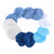 28Pcs Buffer Bonnets 4 Materials Polishing Waxers Pads Bonnet for Car Furniture Waxing
