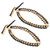 2 Pcs Graduation Ribbon Necklace 120cm Long Hand Braided Smoothly Exquisite Ribbon Necklace Black and Gold