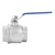 304 Stainless Steel Two Piece Full Port Female Thread Ball Valve 2" DN50 1000 WOG