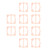10Pcs Air Compressor Gasket 95 5‑Hole Copper Pad Metal Valve Plate Pump Accessories