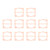 10Pcs Air Compressor Gasket 95 5‑Hole Copper Pad Metal Valve Plate Pump Accessories