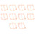 10Pcs Air Compressor Gasket 95 5‑Hole Copper Pad Metal Valve Plate Pump Accessories