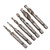 6Pcs Threaded Drill Taps High Speed Steel Portable Thread Tapping Tool with Hex Shank