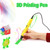 3D Printing Pen Apply with 1.75mm Filament ABS PLA Support Temperature Speed Adjustment with OLED Screen Heat Dissipation DIY for Teen Children and Adults Christmas Birthday Gift