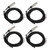 BERM 4 Set Inductive Proximity Switch Sensor Detector NPN NO NC Contact 4 Wire 12mm Dia 2mm Detection Distance DC 6‑36V
