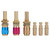 3pcs M10 Red+Yellow+Blue Water Cooled&Gas Adapter Quick Connector Fitting For TIG Welding Torch