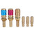 3pcs M10 Red+Yellow+Blue Water Cooled&Gas Adapter Quick Connector Fitting For TIG Welding Torch
