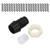 100 Sets LED Holder 5mm Plastic Light Emitting Diode Panel Mount Clip Accessory Set Kit Black