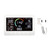 Indoor Air Quality Monitor 7 in 1 TVOC PM2.5 CO2 Temp Humidity WIFI Tester White 100‑240V US Plug