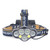 7 Core Headlight Long Range USB Rechargeable Headlamp Outdoor Work Light IPX4 Waterproof Built in Battery