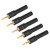 5Pcs Convert Banana Plug Strong Connectivity Good Conductivity 2mm to 4mm Conversion Banana PlugBlack