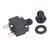 10 Set 125 250VAC 65VDC 25A Manual Reset Relay PC Shell Silver Contact Overload Protector with Waterproof Hat