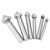6 Pcs Chamfering Blade HSS Full Ground Woodworking 3 Flute Chamfer Blade Cutter