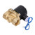 Solenoid Valve 2W Normally Closed Brass Copper Core Coil Electric Solenoid Valve for Water Gas Oil 3/4in DC12V