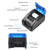 BISOFICE 58MM Desktop Receipt Printer USB+BT 203DPI Direct Thermal Printing Compatible with Windows/Linux/Mac/Android/iOS Systems High-Speed Printing Support ESC/POS Command for Restaurants Retail Stores Bookstores with 1 Roll of 57mm Thermal Paper