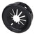 200Pcs Cable Grommets Stable Fixation Fire Resistant Pa66 Insulated Buckle Type Cord Wire Hole Cover Black Inner Hole Dia 20.6mm / 0.81in
