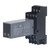 Delay Relay 4 Channel Digital Display Multifunctional Time Delay Relay with Base for Factory Street Lamps AC220V