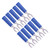 10Pcs J.20019 6mm U Shape Insert Plug High Pressure Resistant Y Type Banana Plug for Electronic Industrial EquipmentBlue