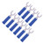 10Pcs J.20019 6mm U Shape Insert Plug High Pressure Resistant Y Type Banana Plug for Electronic Industrial EquipmentBlue