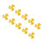 10Pcs 50mm 3 Blades Propeller ABS Turning Propellers Replacement DIY Car Model AccessoriesYellow