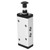 Hand Pull Lever Valve 2 Position 5 Way Aluminum Alloy Shell for Pneumatic Systems