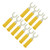 10Pcs J.20019 6mm U Shape Insert Plug High Pressure Resistant Y Type Banana Plug for Electronic Industrial EquipmentYellow