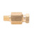 Pipe Nipple Brass Thread Straight Fitting Connection Adapter Industrial Piping SuppliesPD406