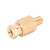 Pipe Nipple Brass Thread Straight Fitting Connection Adapter Industrial Piping SuppliesPD406