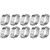10pcs Zinc Plated Iron Galvanized Two Ear Hose Clamp 5‑23mm for Fule Petrol Pipe Tube (13‑15MM)