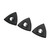 3Pcs Oscillating Multitool Sanding Pad Triangle Quick Release Set Kit for Replacement
