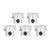 5 Pack Screw Fixed Round Pulley Durable VShaped Pulley with 16mm Diameter Hole for Round Belt Transmission(5401000600016 6mm Aperture )