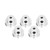5 Pack Screw Fixed Round Pulley Durable VShaped Pulley with 16mm Diameter Hole for Round Belt Transmission(5401000600016 6mm Aperture )