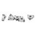 10Pcs CBN Turning Tool Rhombus Cubic Boron Nitride Lathe Blade WNMA080412 Hardware Supplies