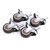 4pcs 2in Universal TPE Rubber Caster Wheel for Medical Equipment Trolley Furniture (Brake)