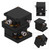 Sliding Stage Manual Gear Rotating FineTuning Dovetail Guide Displacement Platform 25x25mm