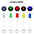 500Pcs 3mm LED Light Emitting Diode 5 Colors Red Yellow Blue Green White LED Lamp Emitting Diode Set