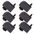 6Pcs Black Printer Ink Damper Corrosion Resisting Fluent PP Material Printer Damper for 4800