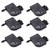 6Pcs Black Printer Ink Damper Corrosion Resisting Fluent PP Material Printer Damper for 4800