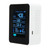 Air Quality Detector 5 in 1 Real Time Detect CO2 TVOC HCHO Temperature Humidity Monitor Portable Carbon Dioxide Meter White