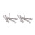 50Pcs Cheese Head Slot Screw A2‑70 Stainless Steel for Accuracy Machinery Household M3M3x50