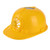 Fan Safety Helmet Front Cooling Solar Cell Powered Breathable Sun Shading for Construction Site Summer Outdoor Yellow