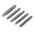 5Pcs Screw Extractor High Speed Steel Remover Double Head Removal Tool Set Kit with Box