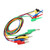 P1045 5Pcs 4mm 1m Stackable Banana Plug to Test Clip Multimeter Test Lead Cable Wire Accessory