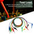 P1045 5Pcs 4mm 1m Stackable Banana Plug to Test Clip Multimeter Test Lead Cable Wire Accessory